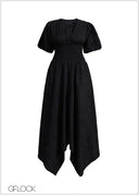 Smocking Detailed Dress - 231225