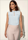 Sleeveless Top With Frill Detail - 120224