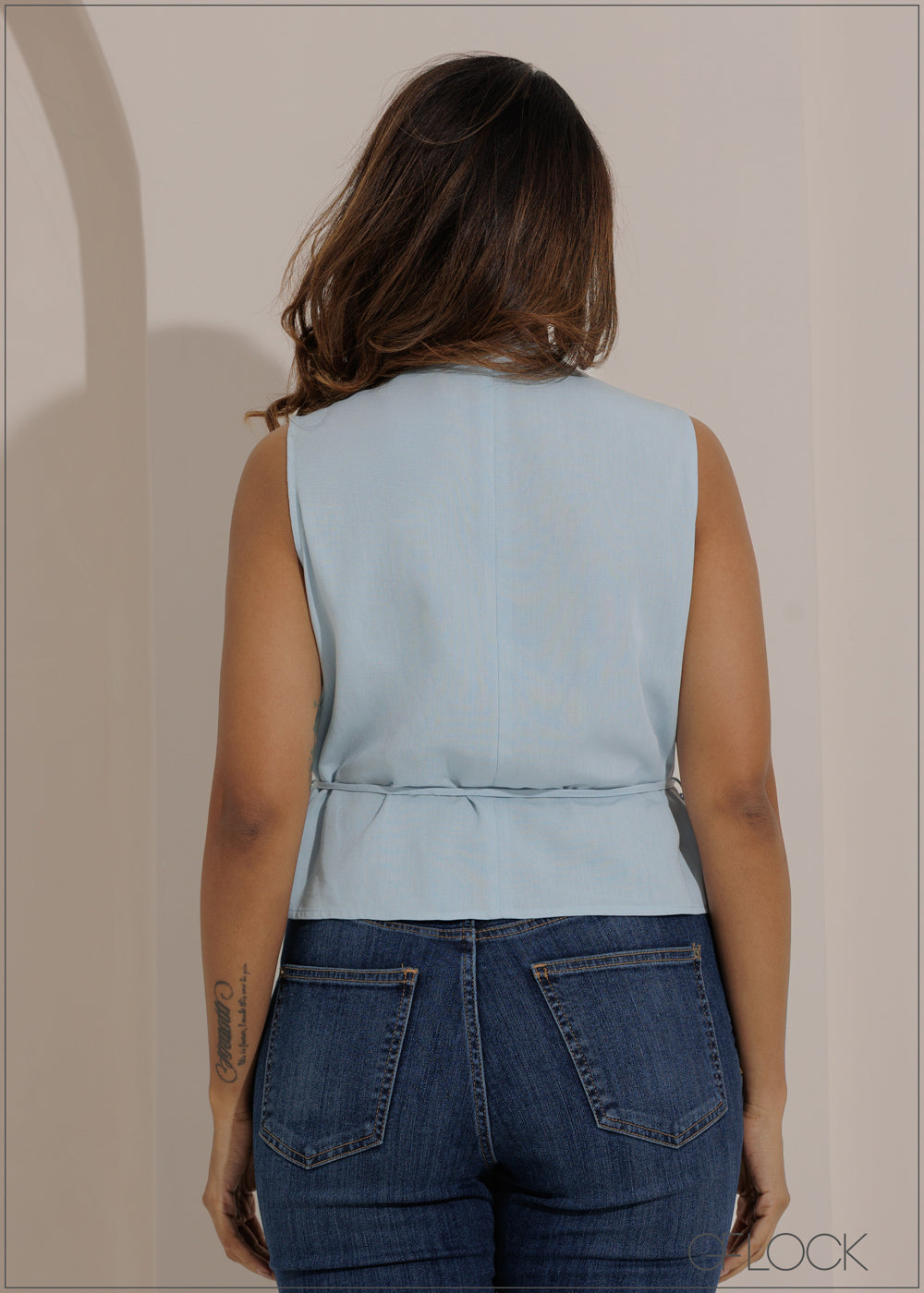 V-Neck Peplum Top - 271025