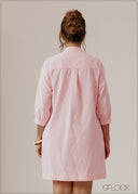 Basic Tunic Collar Dress - 280926