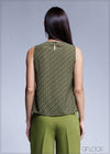 Printed Sleeveless Top - 100425