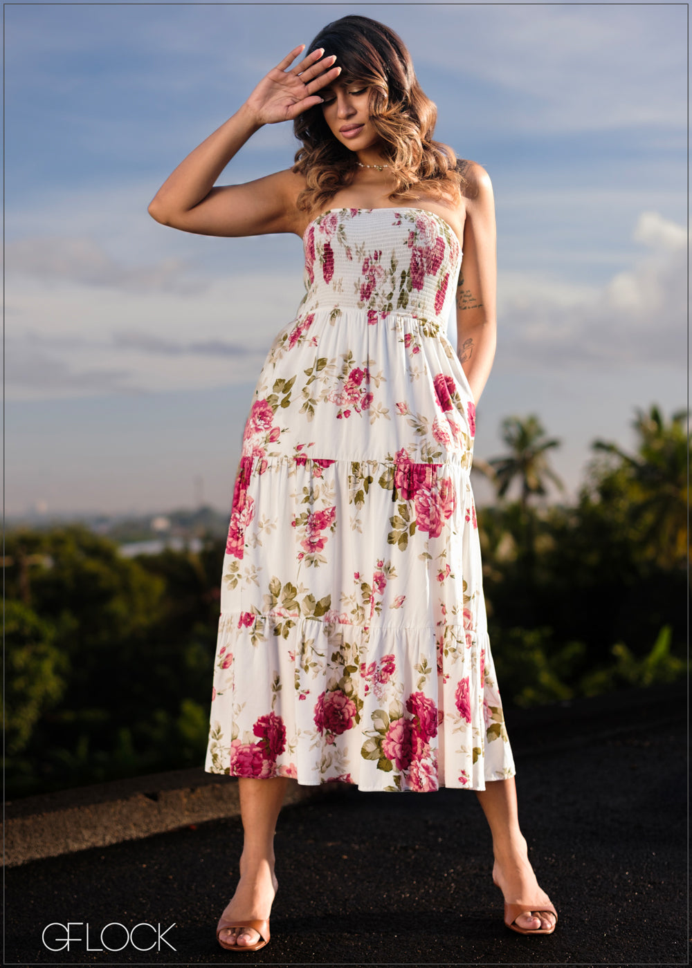 Smocked Tube Dress - 171025