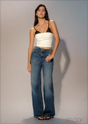 Wide Leg Jean - Long Length - 250626