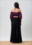 Cuff Detailed Off Shoulder Top - 070425