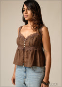 Lace Detailed Top - 300626