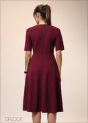 V-Neck Dress - 241025