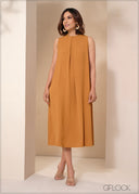 Sleeveless Front Cutout Dress - 050424