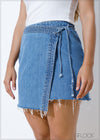 Denim Wrap Skirt - 110924