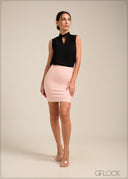 Front Cut Out Sleeveless Top - 100723