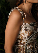 Printed Strappy Dress - 210326