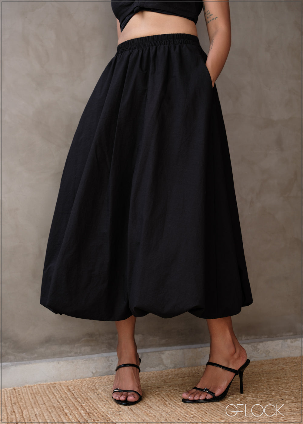 Balloon Midi Skirt - 131025