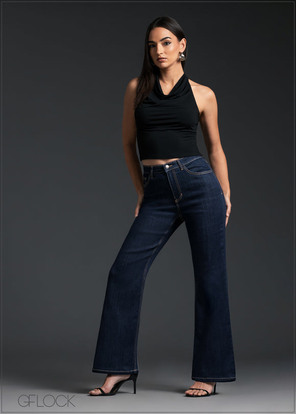 High Rise Flared Jean - Short Length - 170825