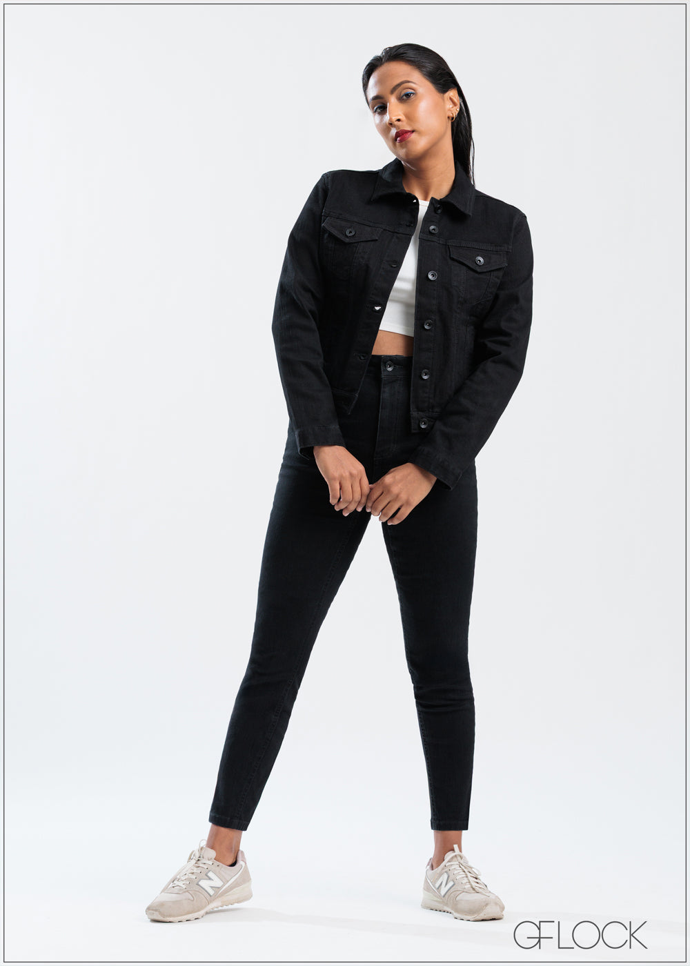 Black High Rise Skinny Jean - 131124