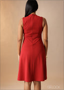 Knot Detail Midi Dress - 180926