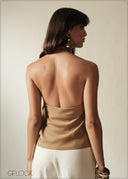 Cowl Neck Halter Top - 190626