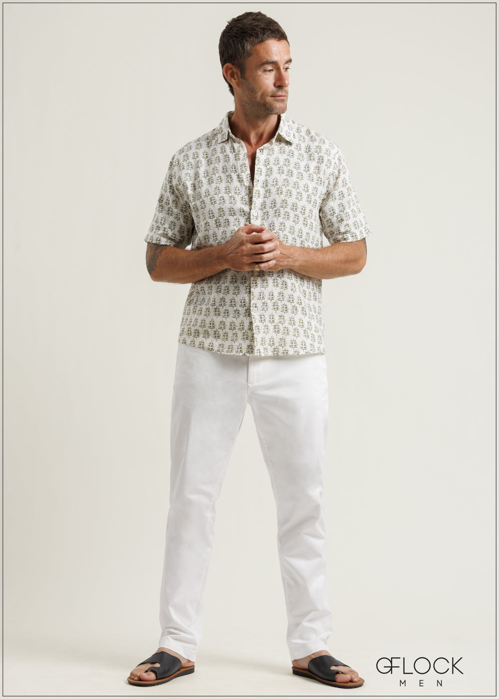 Normal Collar Short Sleeve Shirt - 180625