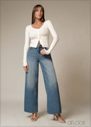 Wide Leg jean - Short Length - 230226D
