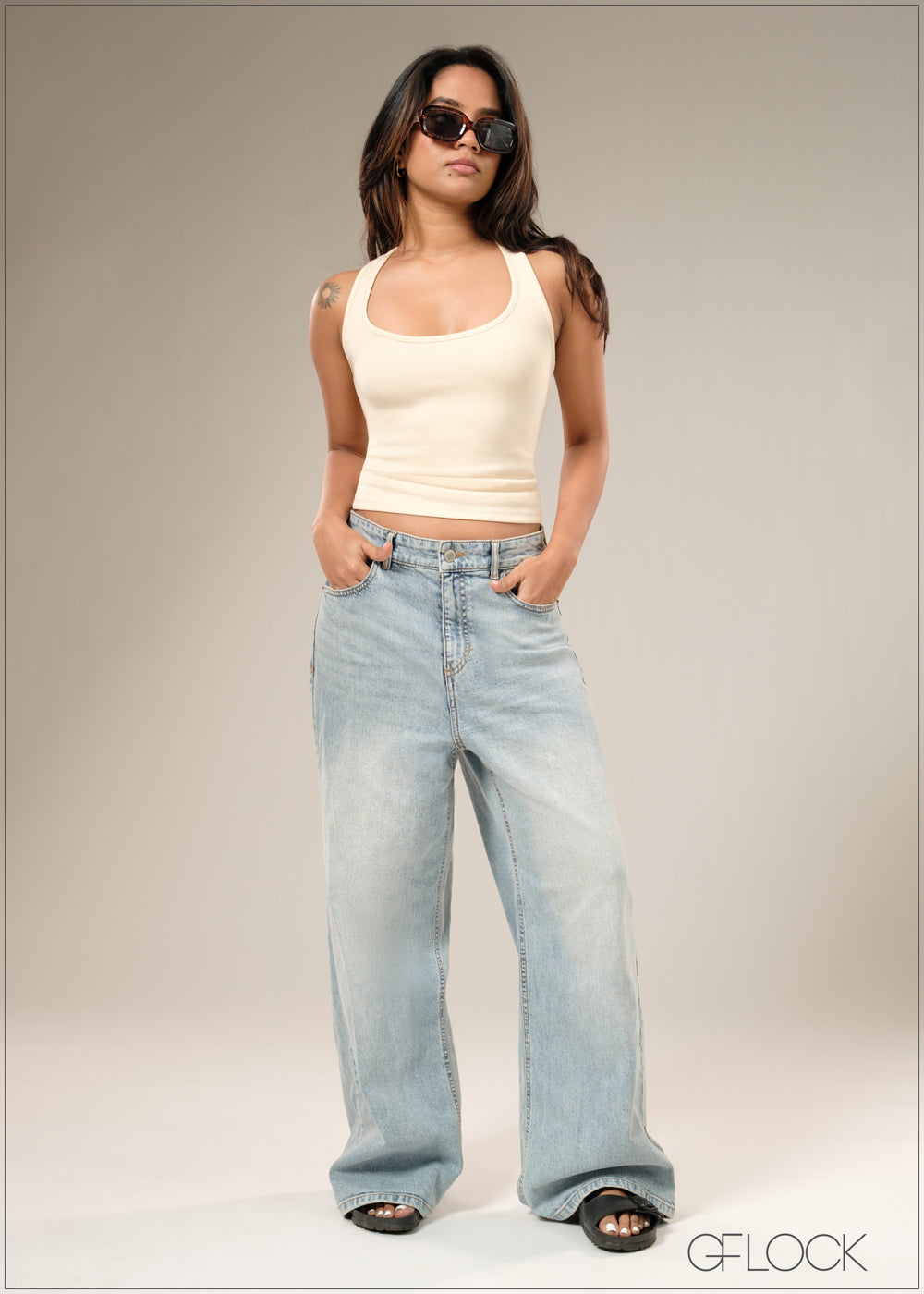 Razor Back Crop Top - 100925