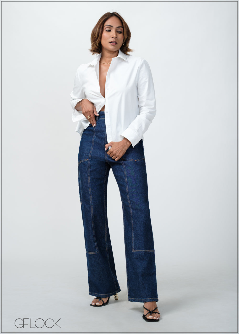 Pocket Detail Jean - Long Length - 090425