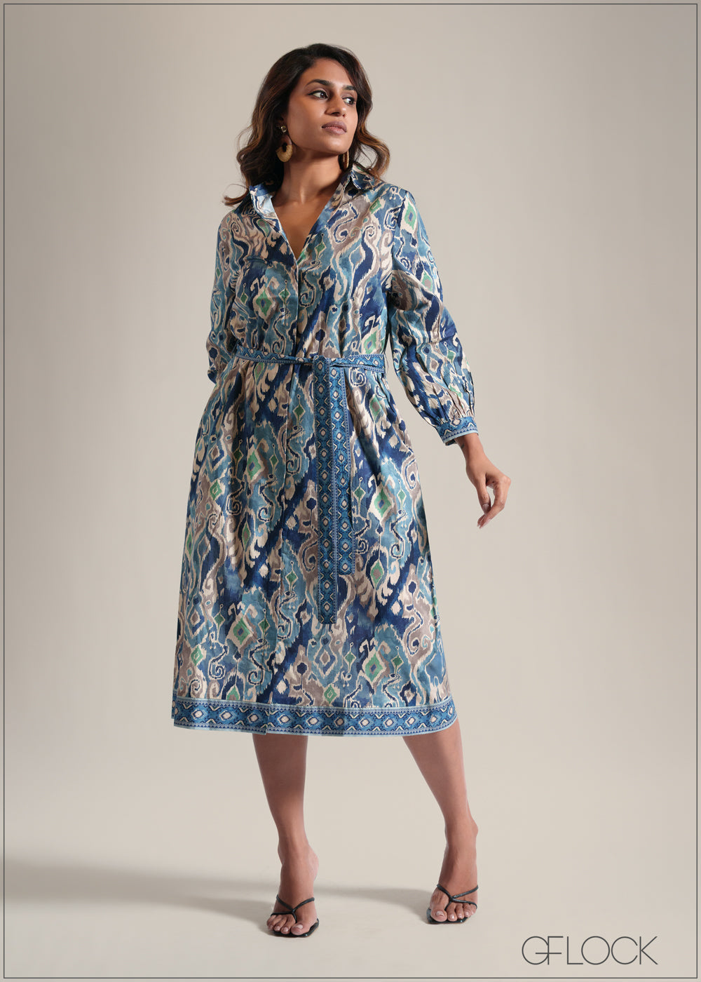 100% Premium Cotton Shirt Dress - 250825