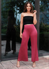 High Waisted Side Slit Pant - 080923