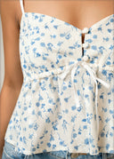 Strappy Button Detailed Crop Top - 300326