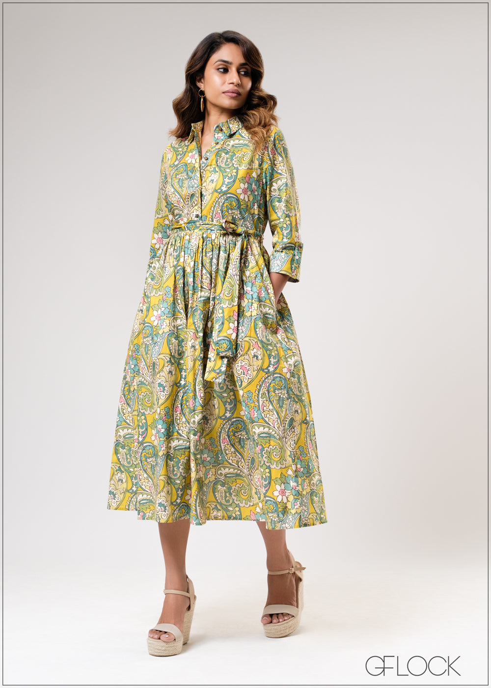 Printed Midi Dress - 310725