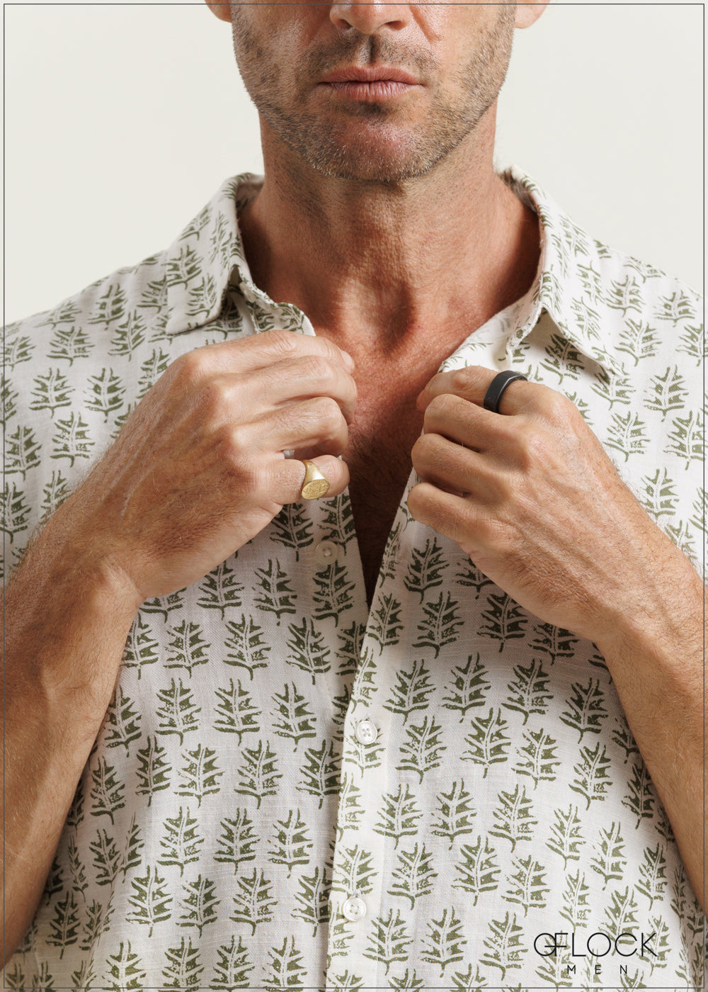 Normal Collar Short Sleeve Shirt - 180625