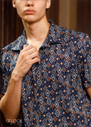 Roll-Up Short Sleeve Printed Shirt - 060624 - 02