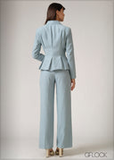 Back Pleated Blazer - 250526