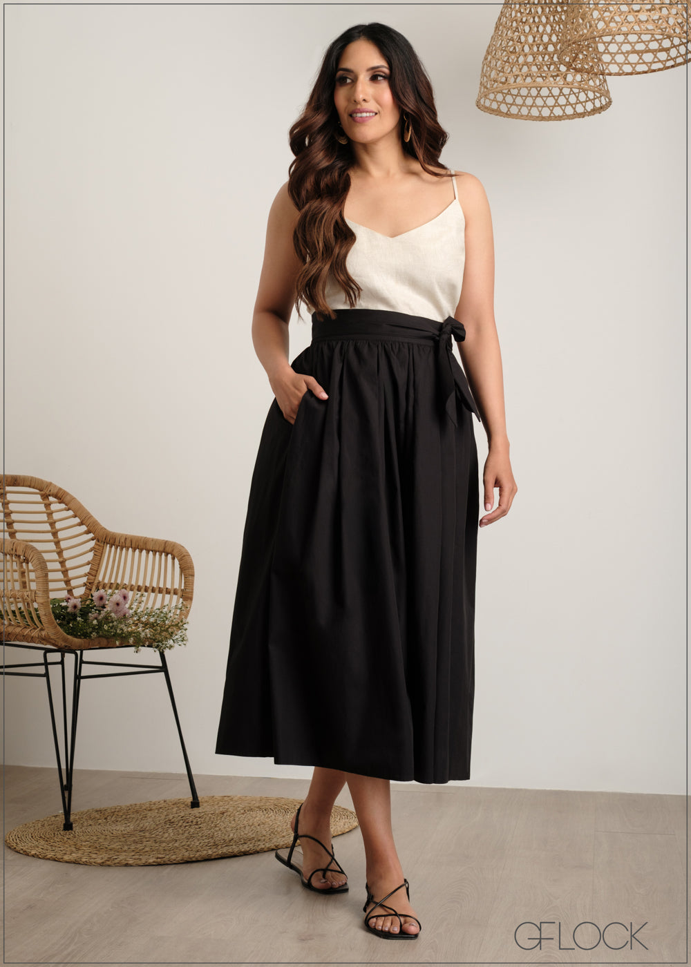 Knot Detailed Skirt - 060625