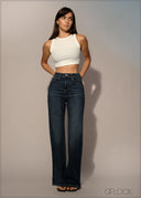 High Rise Bootcut Jean - Short Length - 250626