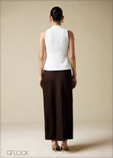High Waist Maxi Skirt - 250725