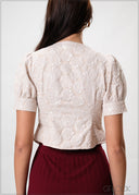 Puff Sleeved Button-Down Top - 230926W