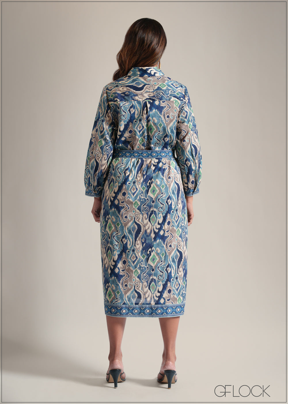 100% Premium Cotton Shirt Dress - 250825