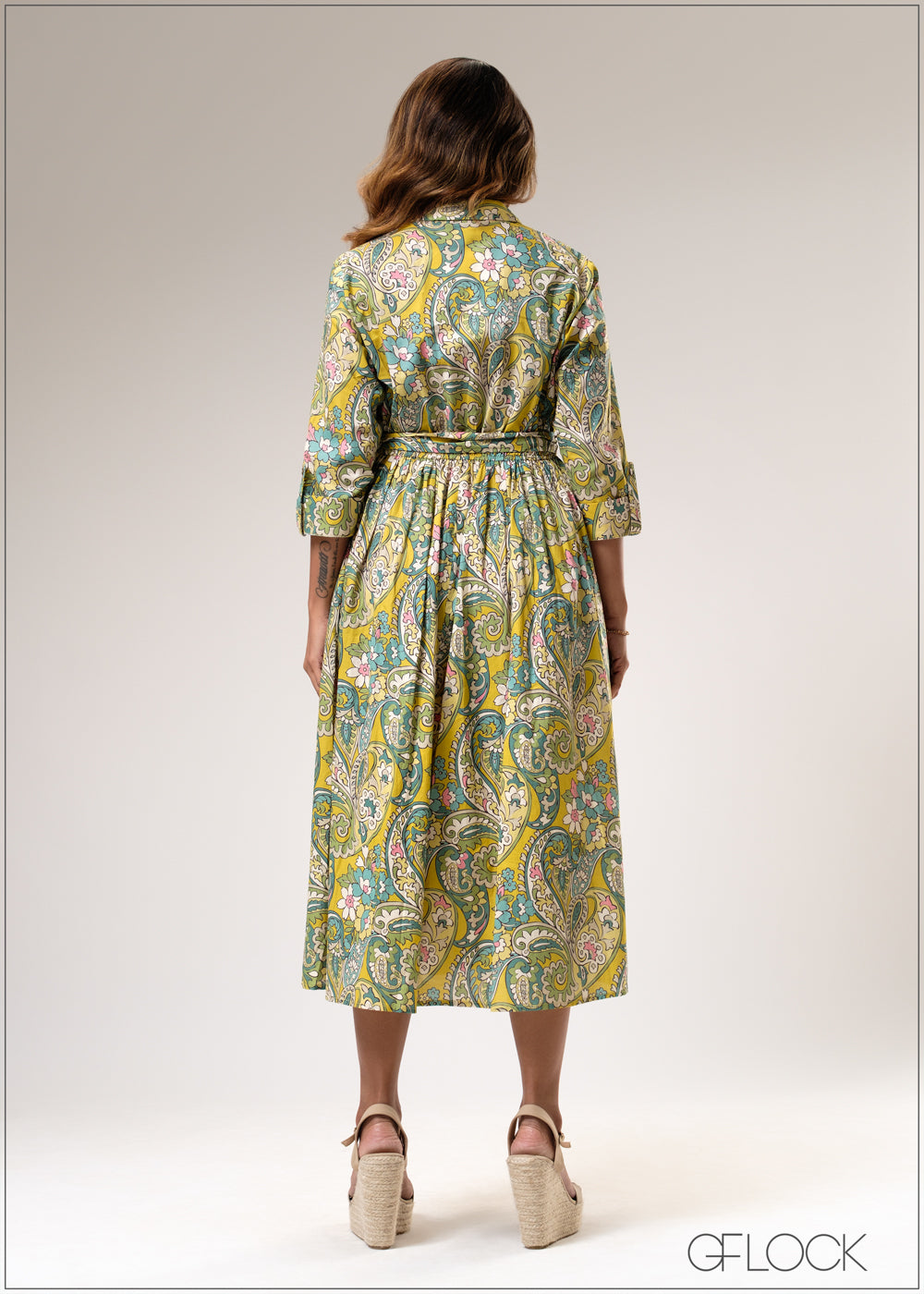 Printed Midi Dress - 310725