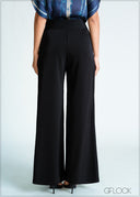 High Waist Overlap Detail Pant - 170726