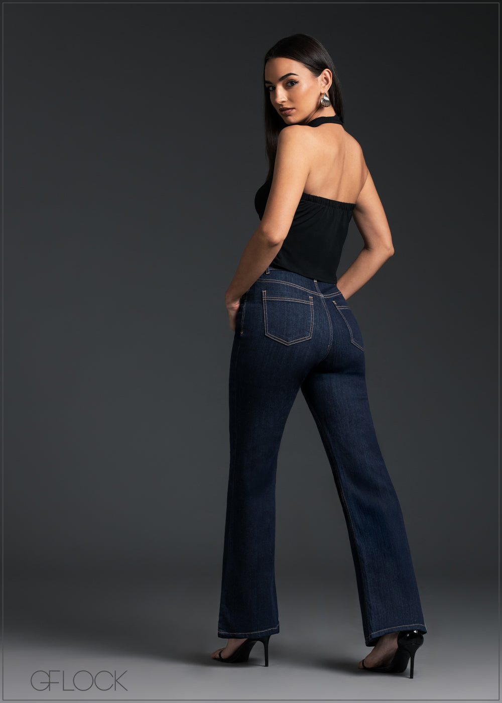 High Rise Flared Jean - Long Length - 170825