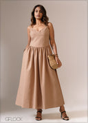 Bust Detail Dress - 290726