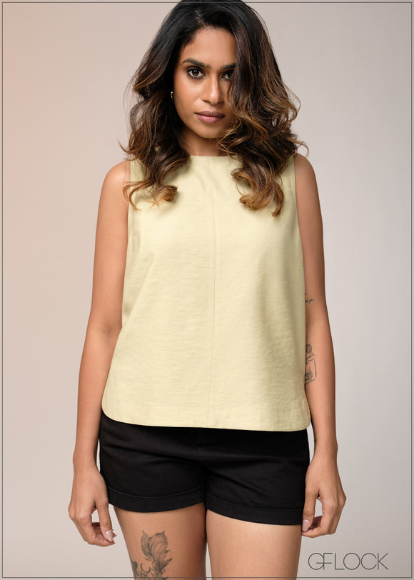 Sleeveless Basic Top - 031125