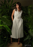 Belt Detailed Dress - 210326