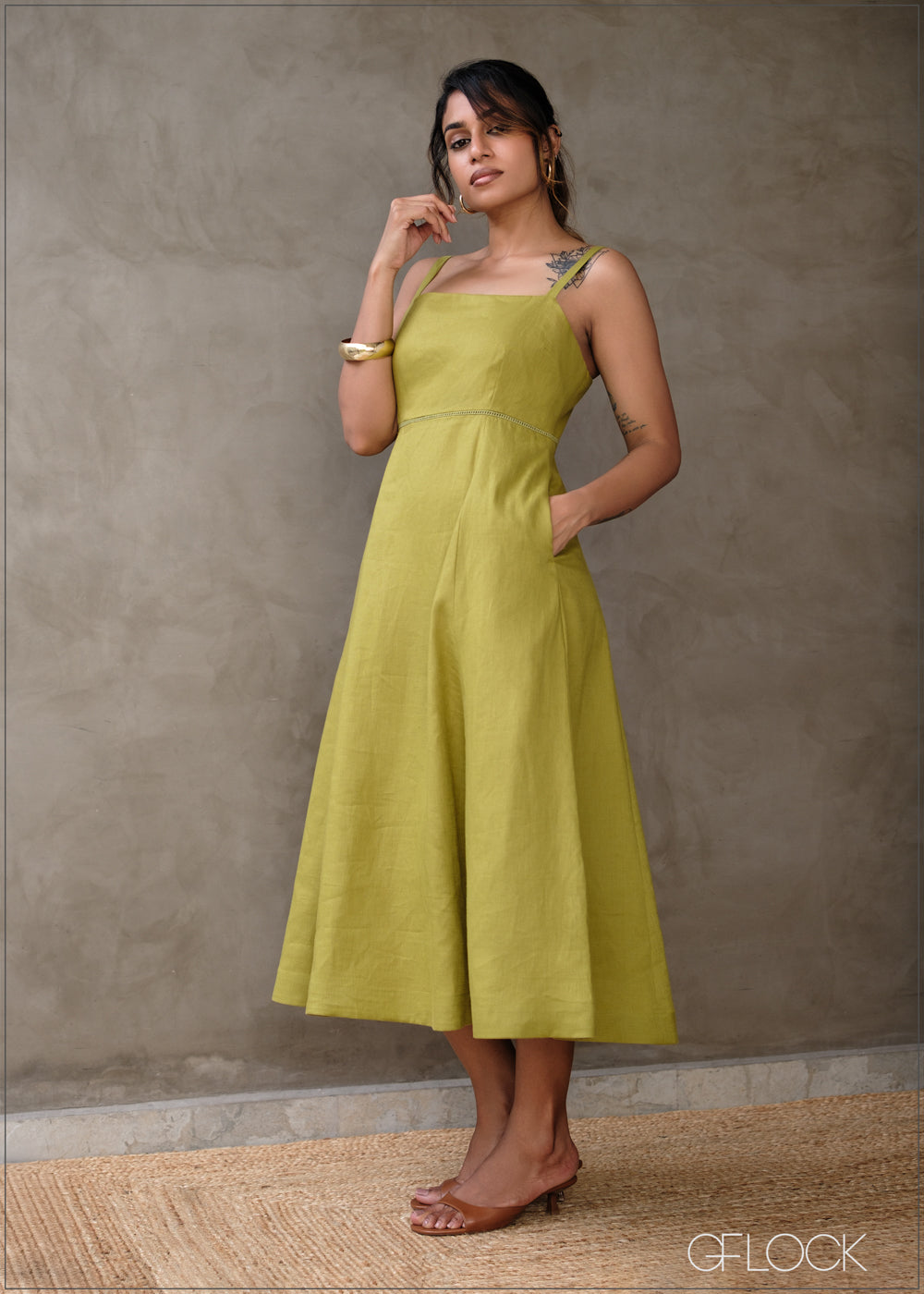 Lace Detailed Dress - 131025