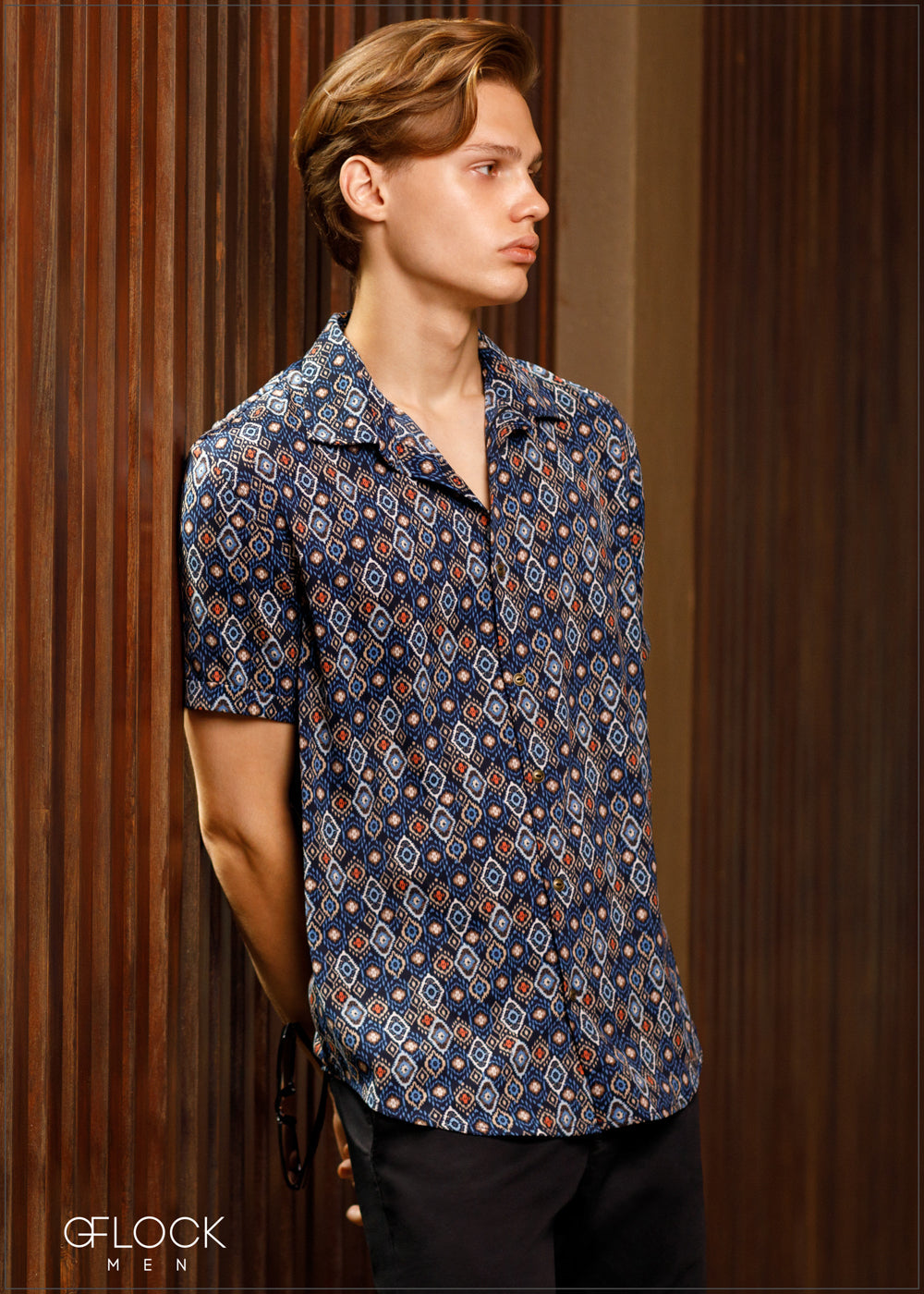 Roll-Up Short Sleeve Printed Shirt - 060624 - 02