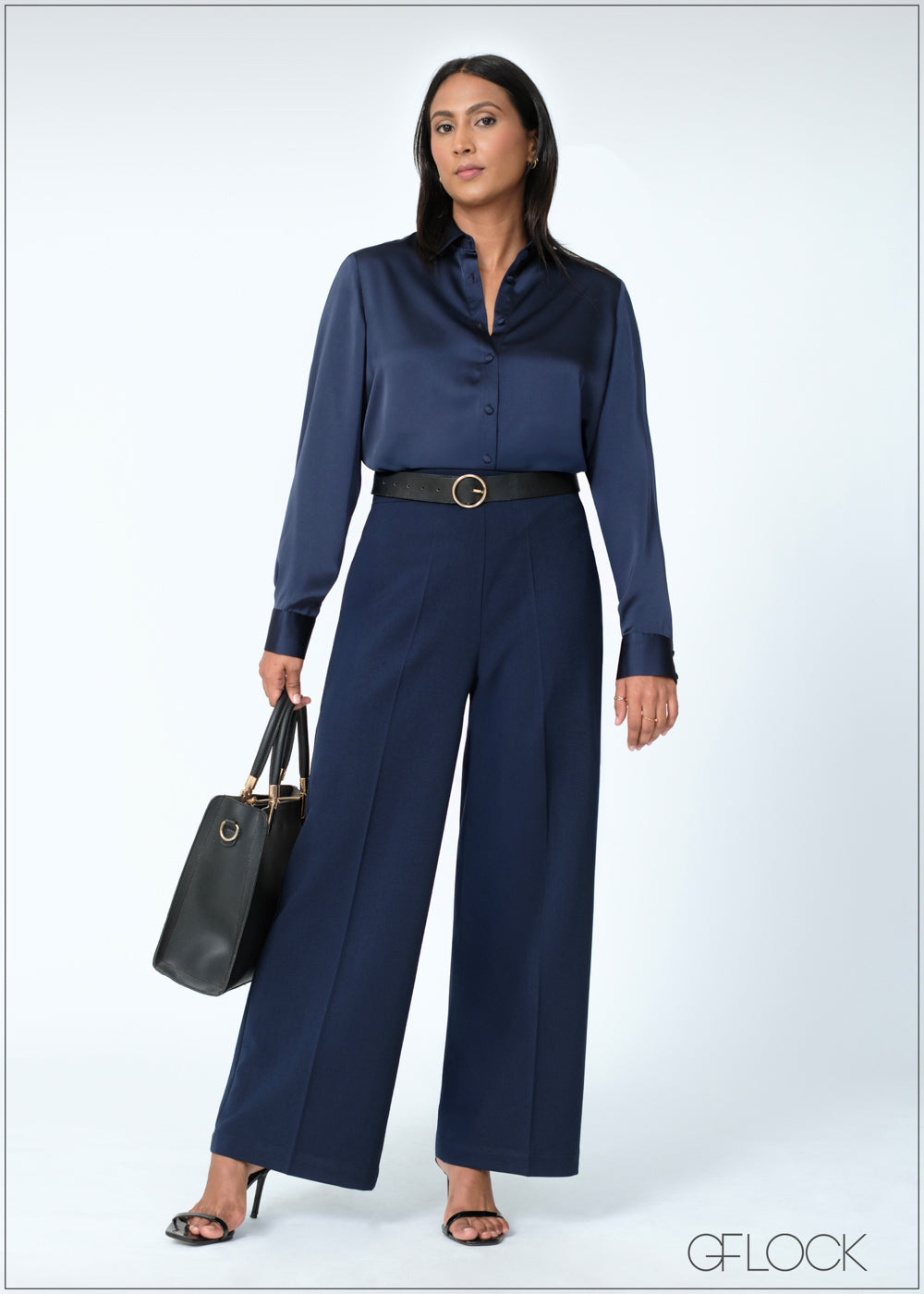 Long Sleeve Satin Shirt - 200625