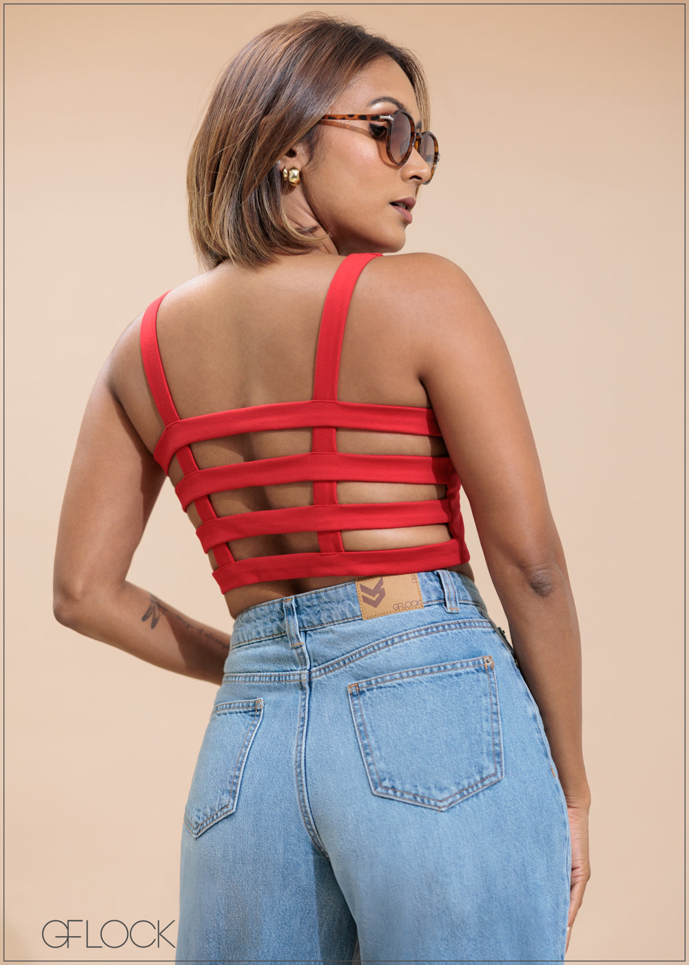 Caged Back Top - 230725
