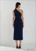 One Shoulder Midi Dress - women’s dress alternate view - GFLOCK Sri Lanka