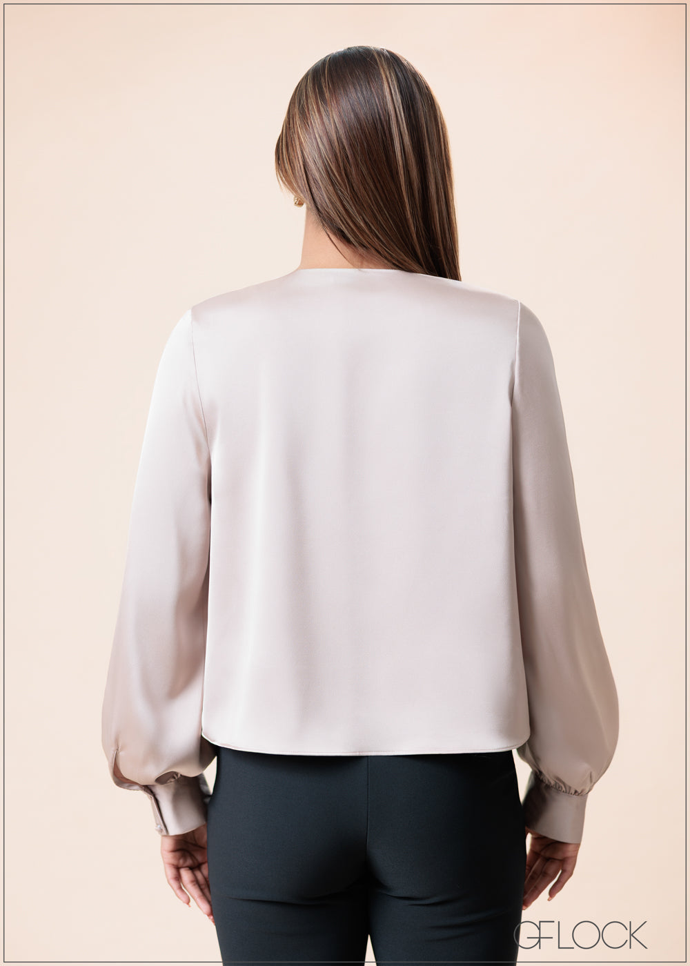 Cowl Neck Long Sleeve Top - 160525