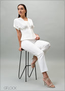 V-Neck Top - 210725