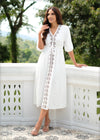 Embroidered Midi Dress - 220923