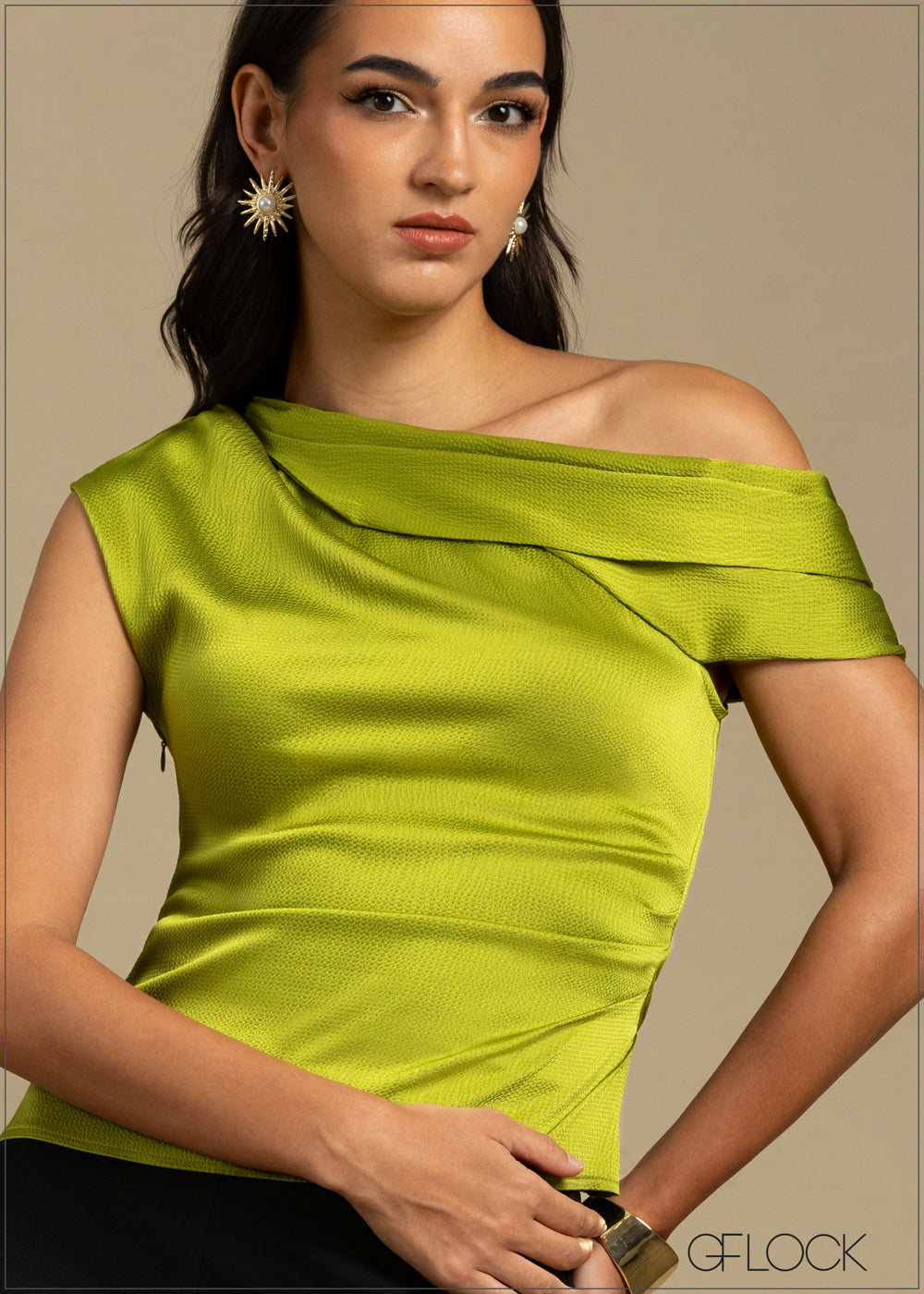 Off Shoulder Detailed Top - 240925